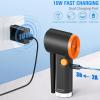 imageKoonie Cordless Air Duster Battery Operated Computer Cleaning Duster Portable Replaces Compressed Air Cans 8000mAh 10W Fast Charging Air Blower No Gas for Computer Keyboard Car Pet HouseCD07