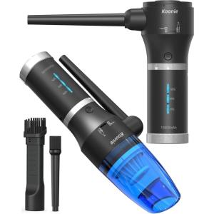 imageKoonie Compressed Air DusterKoonie 15000mAh Cordless Air DusterampampVacuum 2 in 1 Powerful 77000RPM11000PA 2 Speeds Electric Air Duster with Detachable Batteryfor ComputerKeyboardCarElectronics
