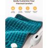 imageHeating Pad for Back Pain and Period Cramps FSA HSA Eligible 12quotx 24quot Large Electric Heating Pad for Cramps Muscle Aches Arthritis Shoulder 2H Auto Shut Off Machine Washable Moist and DrySapphire Blue