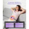 imageHeating Pad for Period Cramps Fast Heating with 6 Heat Levels and 6 Massage Modes Portable Menstrual Heating Pad Belly Period Massager for Women and Girls PinkPurple