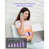 imageHeating Pad for Period Cramps Fast Heating with 6 Heat Levels and 6 Massage Modes Portable Menstrual Heating Pad Belly Period Massager for Women and Girls PinkPurple
