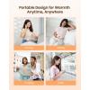 imageHeating Pad for Period Cramps Fast Heating with 6 Heat Levels and 6 Massage Modes Portable Menstrual Heating Pad Belly Period Massager for Women and Girls PinkLight Pink5000mah