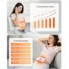 imageHeating Pad for Period Cramps Fast Heating with 6 Heat Levels and 6 Massage Modes Portable Menstrual Heating Pad Belly Period Massager for Women and Girls PinkLight Pink5000mah