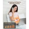 imageHeating Pad for Period Cramps Fast Heating with 6 Heat Levels and 6 Massage Modes Portable Menstrual Heating Pad Belly Period Massager for Women and Girls PinkPink1800mah