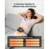 imageHeating Pad for Period Cramps Fast Heating with 6 Heat Levels and 6 Massage Modes Portable Menstrual Heating Pad Belly Period Massager for Women and Girls PinkBlack1800mah