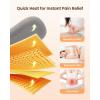 imageHeating Pad for Period Cramps Fast Heating with 6 Heat Levels and 6 Massage Modes Portable Menstrual Heating Pad Belly Period Massager for Women and Girls PinkPink1800mah