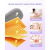 imageHeating Pad for Period Cramps Fast Heating with 6 Heat Levels and 6 Massage Modes Portable Menstrual Heating Pad Belly Period Massager for Women and Girls PinkPurple