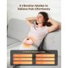 imageHeating Pad for Period Cramps Fast Heating with 6 Heat Levels and 6 Massage Modes Portable Menstrual Heating Pad Belly Period Massager for Women and Girls PinkPink2500mah