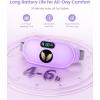 imageHeating Pad for Period Cramps Fast Heating with 6 Heat Levels and 6 Massage Modes Portable Menstrual Heating Pad Belly Period Massager for Women and Girls PinkPurple