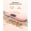 imageHeating Pad for Period Cramps Fast Heating with 6 Heat Levels and 6 Massage Modes Portable Menstrual Heating Pad Belly Period Massager for Women and Girls PinkPink2500mah