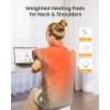 imageWeighted Heating Pad for Neck and Shoulders and Back 25lb Electric Heat Pad for Pain Relief Shoulder Heating Pad with 5 Heat Settings 4 Timer Settings Valentines Day Gifts UL CE Certification2437 Inch