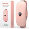 imageHeating Pad for Period Cramps Fast Heating with 6 Heat Levels and 6 Massage Modes Portable Menstrual Heating Pad Belly Period Massager for Women and Girls PinkLight Pink5000mah