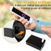 imageKoonie 10000mAh Battery Operated Misting Fan with Clip 8Inch Mist Fan for Desk Detachable Battery 3 Speeds 2 Mist Modes with 200ml Tank 48 Hours Working Time for Home Stroller Office and OutdoorBlack