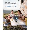 imageKoonie 10000mAh Clip on Fan Rechargeable 8Inch Battery Operated Desk Fan USB Fan 4 Speeds Strong Airflow Sturdy Clamp for Golf Cart Office Desk Outdoor Travel Camping Tent Gym TreadmillBlackBlue