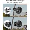 imageKoonie 10000mAh Clip on Fan Rechargeable 8Inch Battery Operated Desk Fan USB Fan 4 Speeds Strong Airflow Sturdy Clamp for Golf Cart Office Desk Outdoor Travel Camping Tent Gym TreadmillBlackGloss Black with Mist