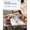 imageKoonie 10000mAh Clip on Fan Rechargeable 8Inch Battery Operated Desk Fan USB Fan 4 Speeds Strong Airflow Sturdy Clamp for Golf Cart Office Desk Outdoor Travel Camping Tent Gym TreadmillBlackWhite