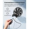 imageKoonie 12 Inch Wall Mount Fan Quiet Wall Fan with Timer 98ft Wired Remote 80 Oscillation 100 Adjustable 3 Speeds High Velocity for RV Bedroom Kitchen Office GarageBlack Fan