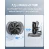 imageKoonie 12 Inch Wall Mount Fan Quiet Wall Fan with Timer 98ft Wired Remote 80 Oscillation 100 Adjustable 3 Speeds High Velocity for RV Bedroom Kitchen Office GarageBlack Fan
