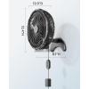 imageKoonie 12 Inch Wall Mount Fan Quiet Wall Fan with Timer 98ft Wired Remote 80 Oscillation 100 Adjustable 3 Speeds High Velocity for RV Bedroom Kitchen Office GarageBlack Fan
