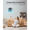 imageKoonie 12 Inch Wall Mount Fan Quiet Wall Fan with Timer 98ft Wired Remote 80 Oscillation 100 Adjustable 3 Speeds High Velocity for RV Bedroom Kitchen Office GarageBlack Fan