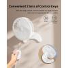 imageKoonie 12 Inch Wall Mount Fan Quiet Wall Fan with Timer 98ft Wired Remote 80 Oscillation 100 Adjustable 3 Speeds High Velocity for RV Bedroom Kitchen Office GarageWhite Fan