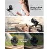 imageKoonie Portable Clip On Fan Small USB Fan Battery Operated 3 Speed Rechargeable Mini Fan With LED Display 360 Rotate Personal Cooling Desk Fan for Stroller Travel Camping Golf Gymblack