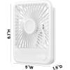 imageKoonie Portable Desk Fan 3520hrs Battery Operated Small USB Fan with Ultra Quiet 220 Tilt Folding Rechargeable Personal Fan with 3 Speeds Strong Wind for Home Office Desktop WhiteMini White