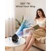 imageKoonie Portable Desk Fan 3520hrs Battery Operated Small USB Fan with Ultra Quiet 220 Tilt Folding Rechargeable Personal Fan with 3 Speeds Strong Wind for Home Office Desktop WhiteBlack