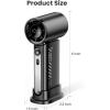 imageKoonie Portable Handheld Fan Battery Operated Fan with Base 8 Hours Digital Display 5 Speeds 90 Ajustable Rechargeable Mini Fan for Outdoor Indoor PinkBlack