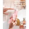 imageKoonie Portable Handheld Fan Foldable Mini Hand Held Fan Small Pocket Fan Battery Operated Fan with 8 Working Hours for Women Outdoor PinkPink