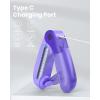 imageKoonie Portable Handheld Fan Foldable Mini Hand Held Fan Small Pocket Fan Battery Operated Fan with 8 Working Hours for Women Outdoor Pinkpurple
