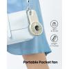 imageKoonie Portable Mini Handheld Personal Fan Powerful 3 Speeds Small Desk Fan with LED Light Cute Design Eyelash Makeup Battery USB Rechargeable for Stylish Women Girls Kids Indoor Outdoor Pinkwhite1