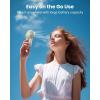 imageKoonie Portable Mini Handheld Personal Fan Powerful 3 Speeds Small Desk Fan with LED Light Cute Design Eyelash Makeup Battery USB Rechargeable for Stylish Women Girls Kids Indoor Outdoor Pinkwhite1