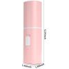 imageKoonie Portable Mini Handheld Personal Fan Powerful 3 Speeds Small Desk Fan with LED Light Cute Design Eyelash Makeup Battery USB Rechargeable for Stylish Women Girls Kids Indoor Outdoor PinkPink3