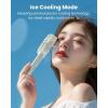 imageKoonie Portable Mini Handheld Personal Fan Powerful 3 Speeds Small Desk Fan with LED Light Cute Design Eyelash Makeup Battery USB Rechargeable for Stylish Women Girls Kids Indoor Outdoor Pinkwhite1
