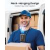 imageKoonie Portable Mini Waist Belt Fan Rechargeable Upgraded 17500RPM Strong Airflow with 4 Speed Levels Personal Handsfree Necklace Cooling Fan Under Shirt Cooling for Blue Collar Weeding Outdoor