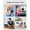 imageKoonie Portable Stroller Fan Rechargeable Battery Operated 5 Speeds with HighSpeed Cooling 17H Runtime Digital Display 360 Rotation UltraQuiet Flexible Tripod for Car Seats Tents CribsModern