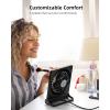 imageKoonie USB Fan Strong Wind Ultra Quiet Small Desk Fan 220 Tilt Folding 3 Speeds Adjustable USBC Powered Personal Fan for Home Office Desktop Pink NO BATTERYBlack
