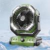 image8 Portable Rechargeable Fan Battery Operated Camping Fan with 27H Work Hours Remote Auto Oscillation Timer Hook for RV Tent Hurricane Emergency OrangeGreen