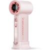 imageKoonie Portable Handheld Fan Battery Operated Fan with Base 8 Hours Digital Display 5 Speeds 90 Ajustable Rechargeable Mini Fan for Outdoor Indoor PinkPink