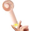 imageKoonie Portable Mini Handheld Personal Fan Powerful 3 Speeds Small Desk Fan with LED Light Cute Design Eyelash Makeup Battery USB Rechargeable for Stylish Women Girls Kids Indoor Outdoor PinkMini Pink
