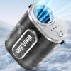 imageKoonie Portable Mini Waist Belt Fan Rechargeable Upgraded 17500RPM Strong Airflow with 4 Speed Levels Personal Handsfree Necklace Cooling Fan Under Shirt Cooling for Blue Collar Weeding Outdoor