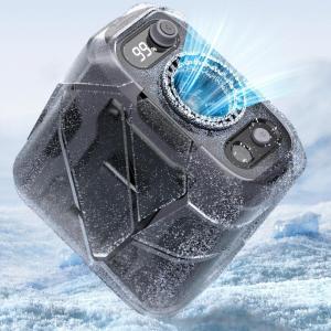 imageKoonie Portable Waist Clip Fan Wearable Belt Personal Fan with 100 Levels Speeds 13500 RPM Strong Airflow Rechargeable Battery Supports 24H Use Time Cool Clip Under Shirt for Outdoor Jobsite FarmGray