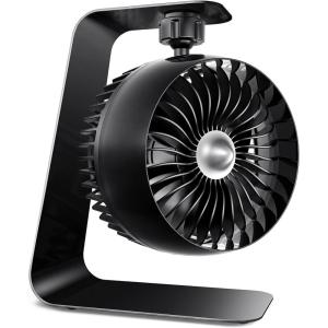 imageKoonie USB Clip on Fan Strong Wind Ultra Quiet Small Desk Fan with Strong Clamp More Than 360 Adjustable 3 Speeds USBC Corded Powered Mini Personal Fan for Home Office Desktop BlackMetallic Black