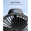 imageKoonie Portable Stroller Fan for Baby Rechargeable Battery Operated 3 Speeds 360 Rotation 25db Low NoiseDigital Display Detachable Flexible Tripod Clipon Car Seats Tent Crib Treadmill