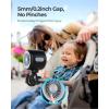 imageKoonie Portable Stroller Fan with Flexible Tripod Car Seat fan Clipon for Infant Rechargeable Battery Operated Fan with 3 Speeds Baby Travel Gear for Outdoor Camping Tent Crib Bike TreadmillNonoscillatingblack