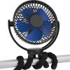 imageKoonie Portable Stroller Fan with Flexible Tripod Car Seat fan Clipon for Infant Rechargeable Battery Operated Fan with 3 Speeds Baby Travel Gear for Outdoor Camping Tent Crib Bike TreadmillModern