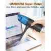 imageKoonie Compressed Air Duster 2in1 Air Duster ampamp Vacuum Powerful 60000RPM 8000PA 2 Speeds Mini Cordless Vacuum Cleaner Rechargeable Electric Air Duster for Computer Keyboard Camera PC Car Blue