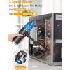 imageKoonie Compressed Air Duster 2in1 Air Duster ampamp Vacuum Powerful 60000RPM 8000PA 2 Speeds Mini Cordless Vacuum Cleaner Rechargeable Electric Air Duster for Computer Keyboard Camera PC Car Blue