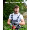 imageKoonie Neck Fan Rechargeable 5 Speeds Portable Personal Hands Free Bladeless Battery Operated Wearable Adjustable Screen Design 412 Hours Cooling For Travel Outdoor Indoor